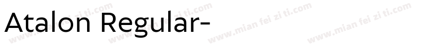 Atalon Regular字体转换